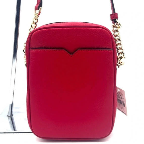Michael Kors Medium NS Chain Xbody Bag Red/ Gold (NWT) - Picture 5 of 10
